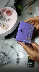 ערכת אבקות עין החתול PRONAIL הערכה הכוללת: 6 צבעים + מגנט