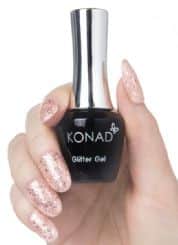 76 konad gel Polish Glitter Rose Pink