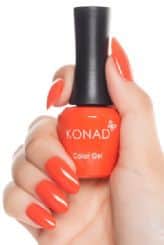 ג'ל לק konad gel polish Red Orange 12